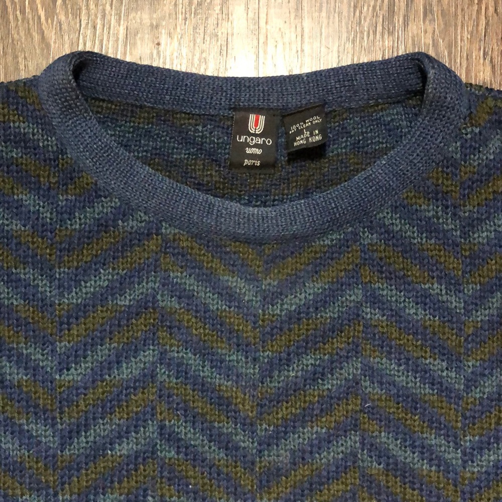 Vintage Emanual Ungaro Paris 100% Wool Sweater - Picture 3 of 15